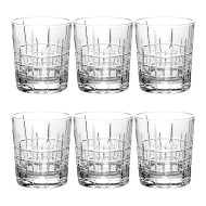 Jogo 6 Copos 300ml Ricky Baixos Cristal Bohemia 24% PbO
